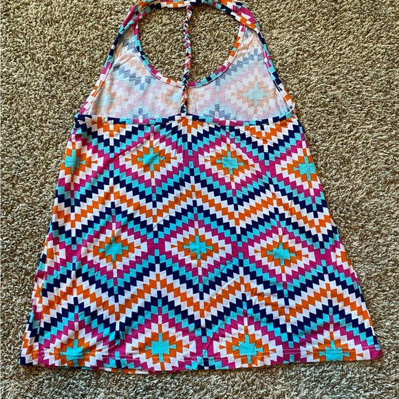 Multicolored Racerback tank. Size L - Picture 4 of 5